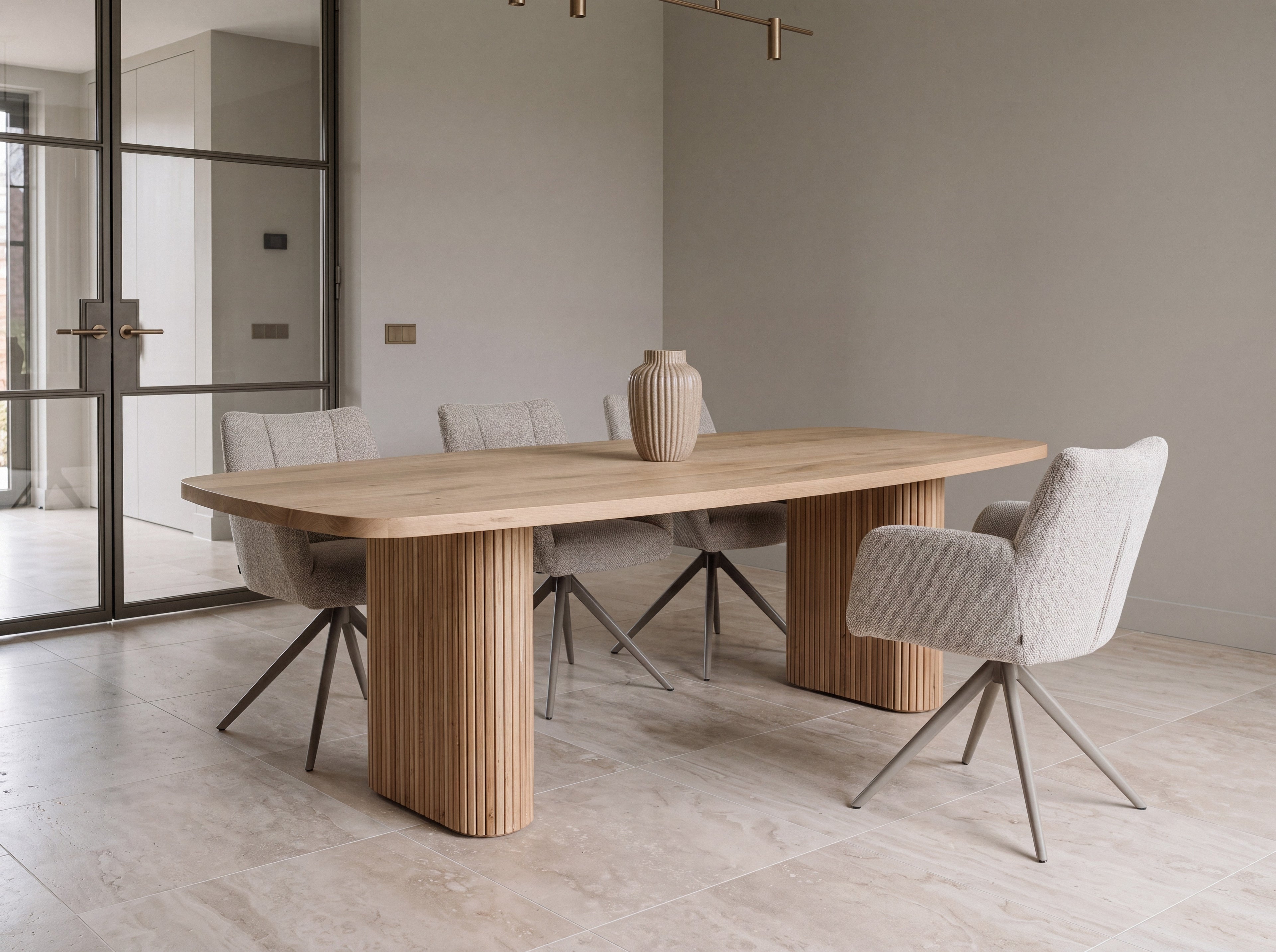 Deens ovale eiken eettafel Vita