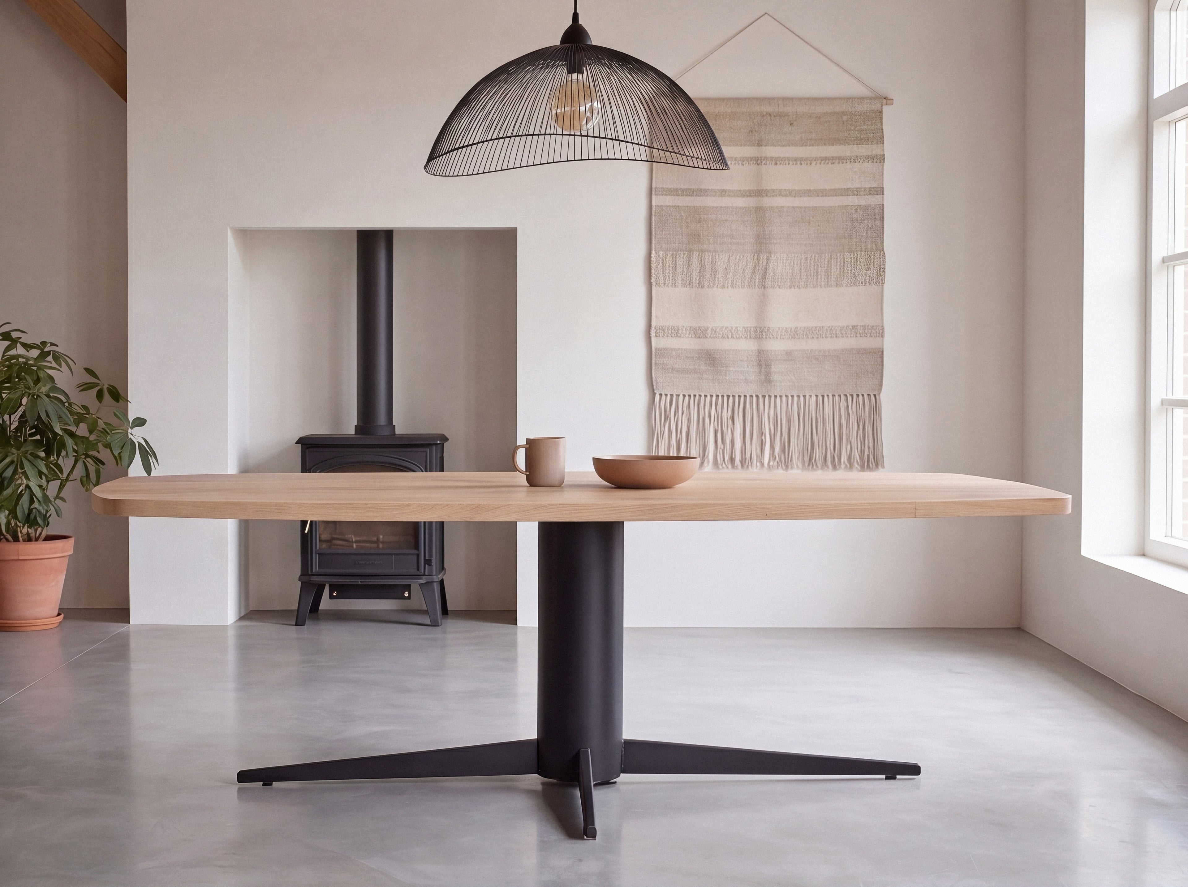 Deens ovale eiken eettafel Iver