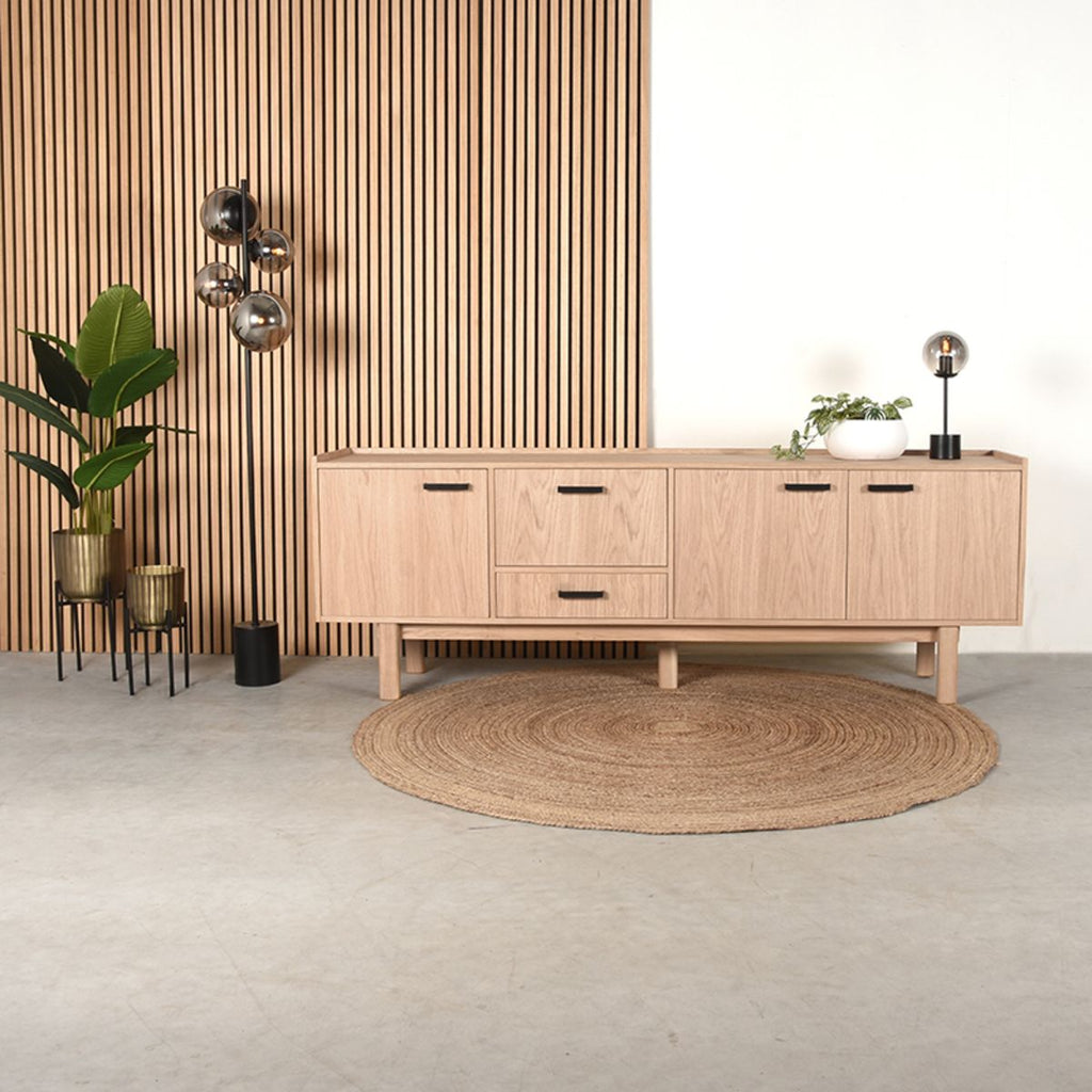 Eiken dressoir Cali naturel 220cm