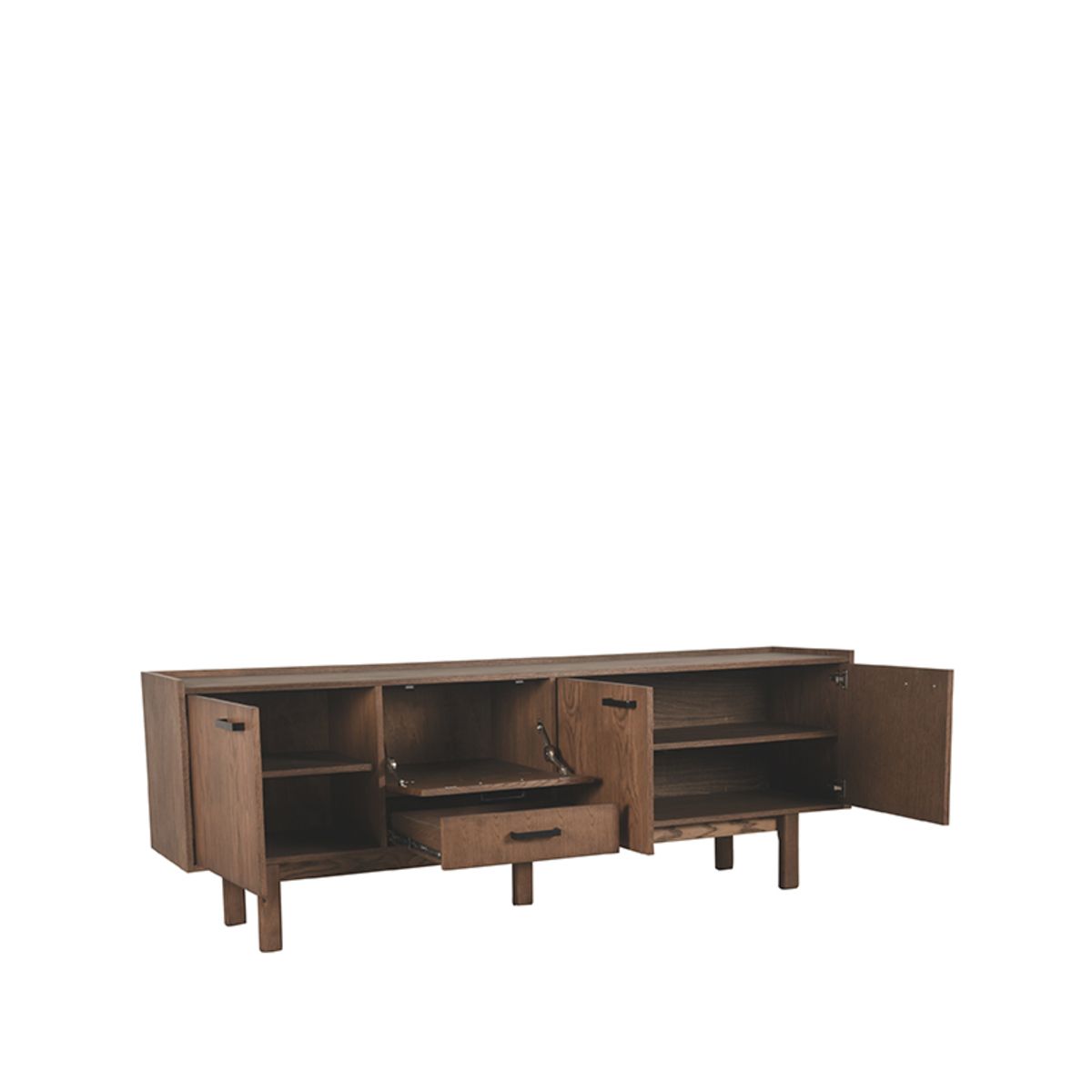 Eiken dressoir Cali smoked 220cm