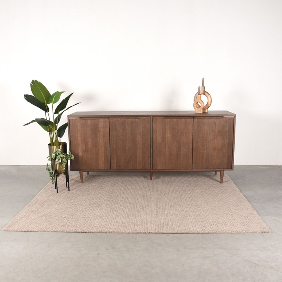 Eiken dressoir Jule walnoot 200cm