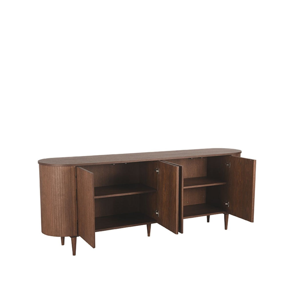 Eiken dressoir Oliva walnoot 220cm