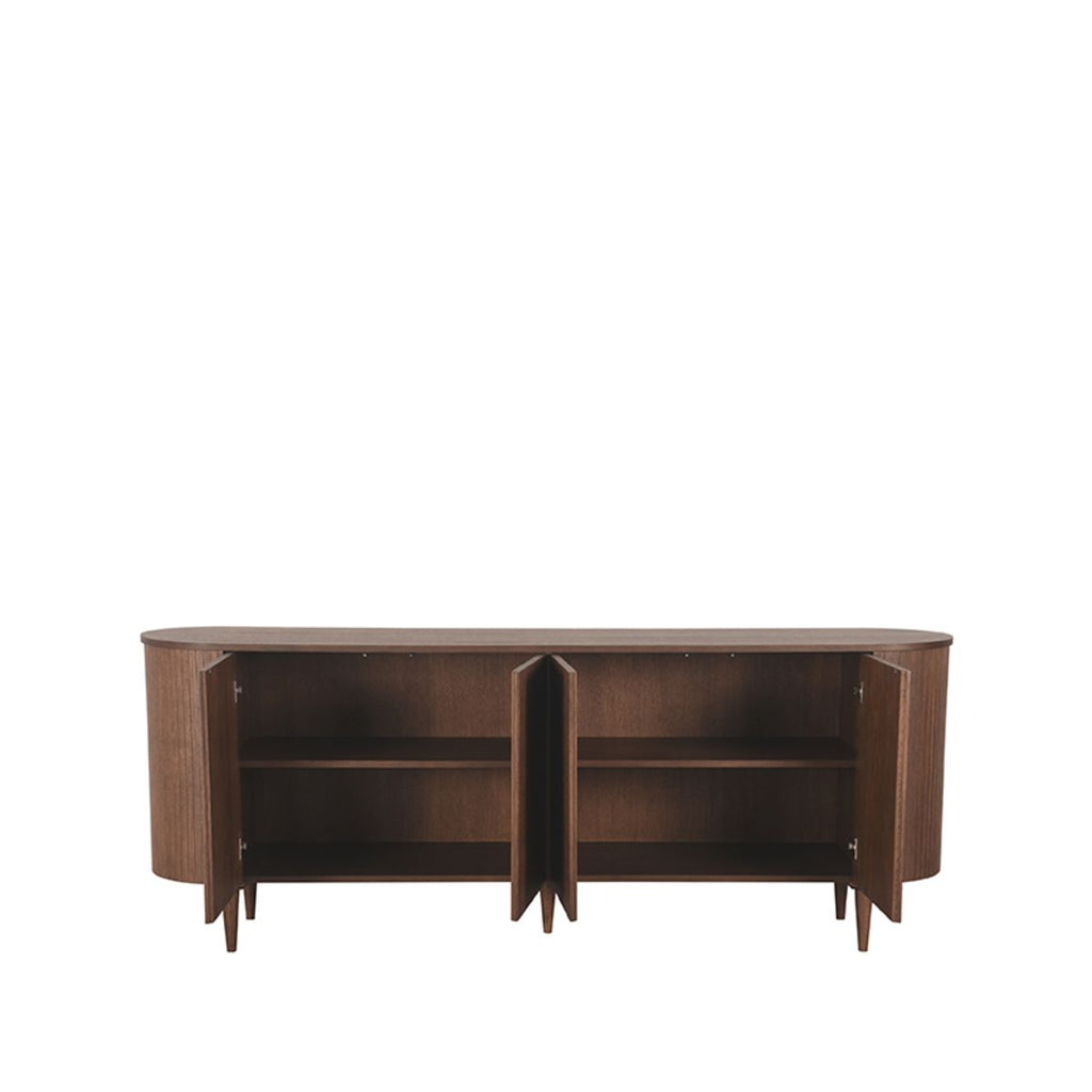 Eiken dressoir Oliva walnoot 220cm