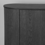 Eiken dressoir Oliva zwart 220cm