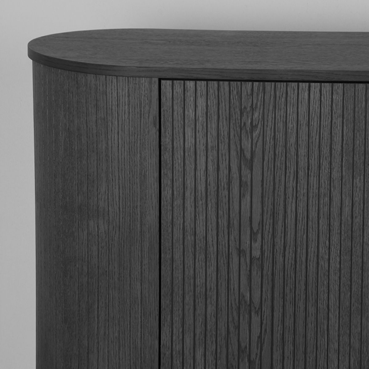 Eiken dressoir Oliva zwart 220cm
