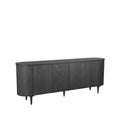 Eiken dressoir Oliva zwart 220cm