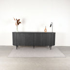 Eiken dressoir Oliva zwart 220cm