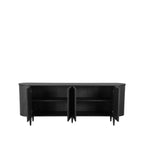 Eiken dressoir Oliva zwart 220cm