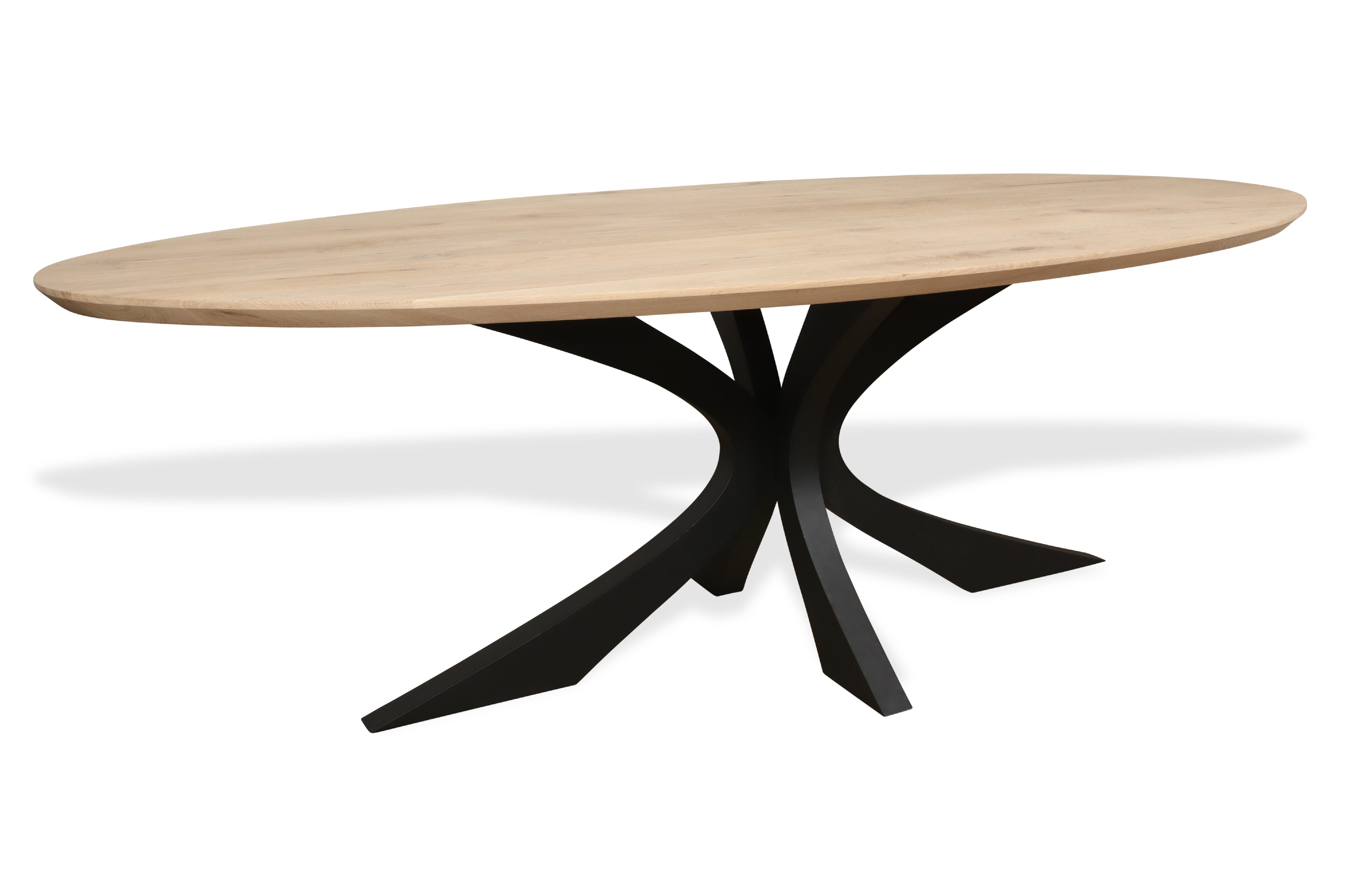 Ovale eiken eettafel Ebba