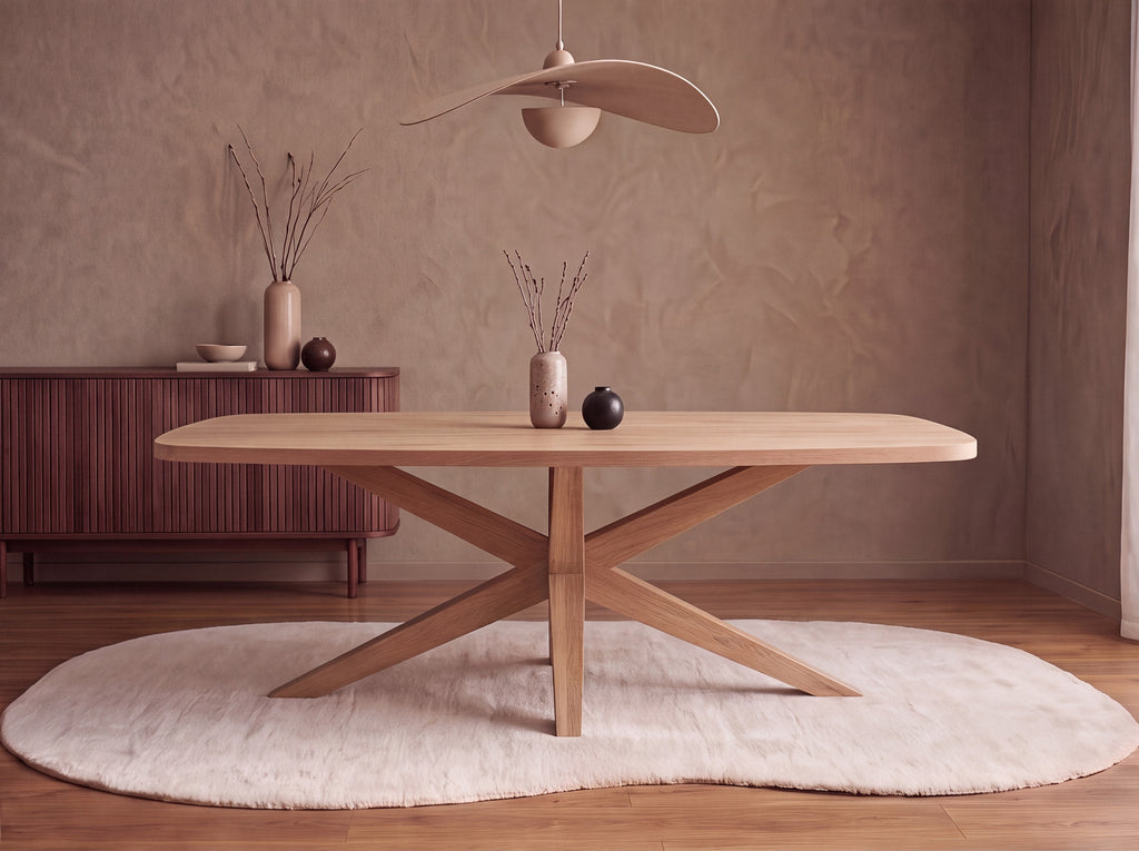 Deens ovale eiken eettafel Anja