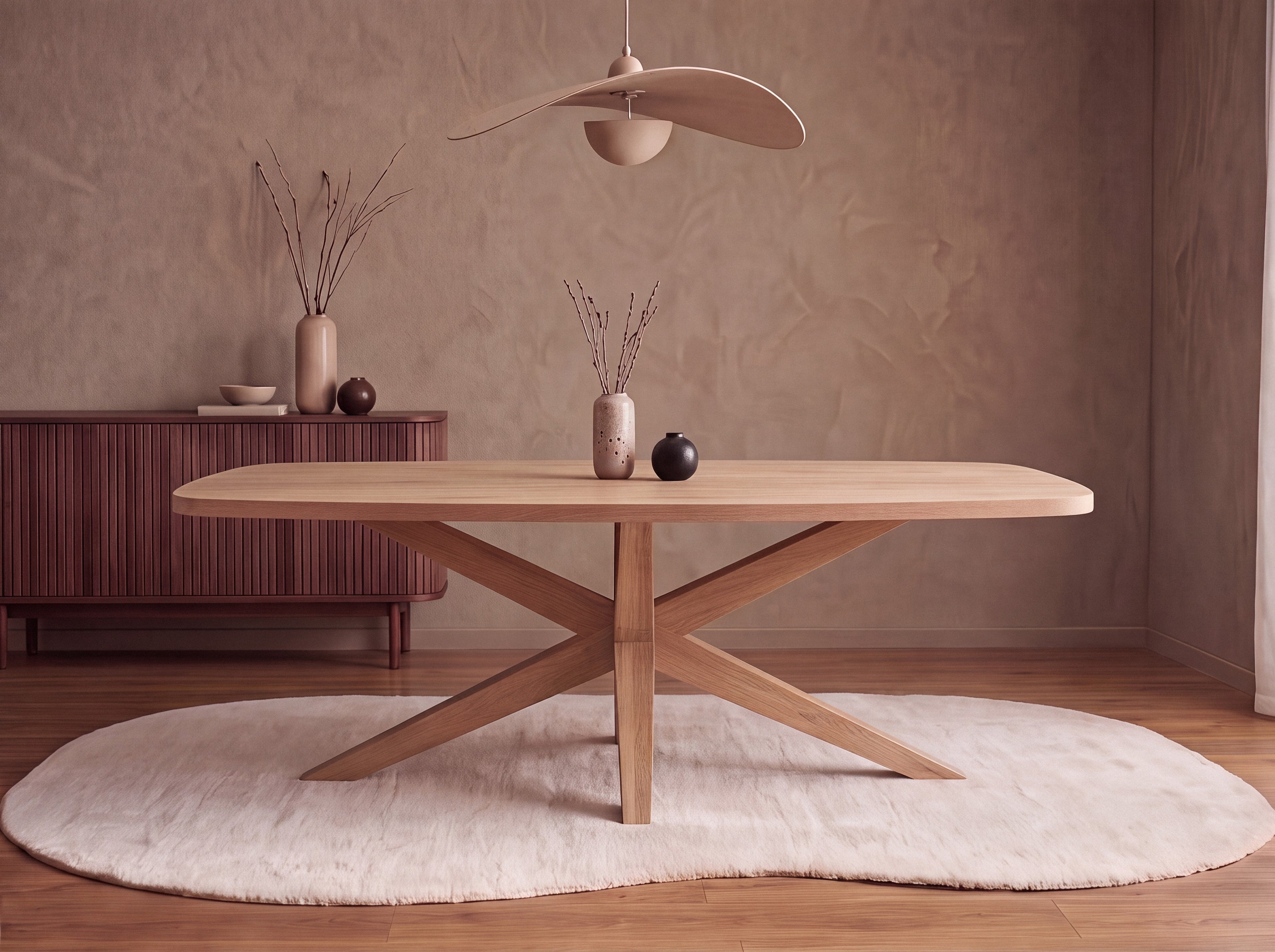 Deens ovale eiken eettafel Anja