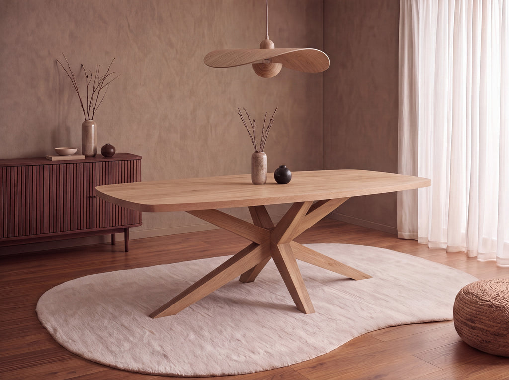 Deens ovale eiken eettafel Anja