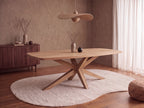Deens ovale eiken eettafel Anja