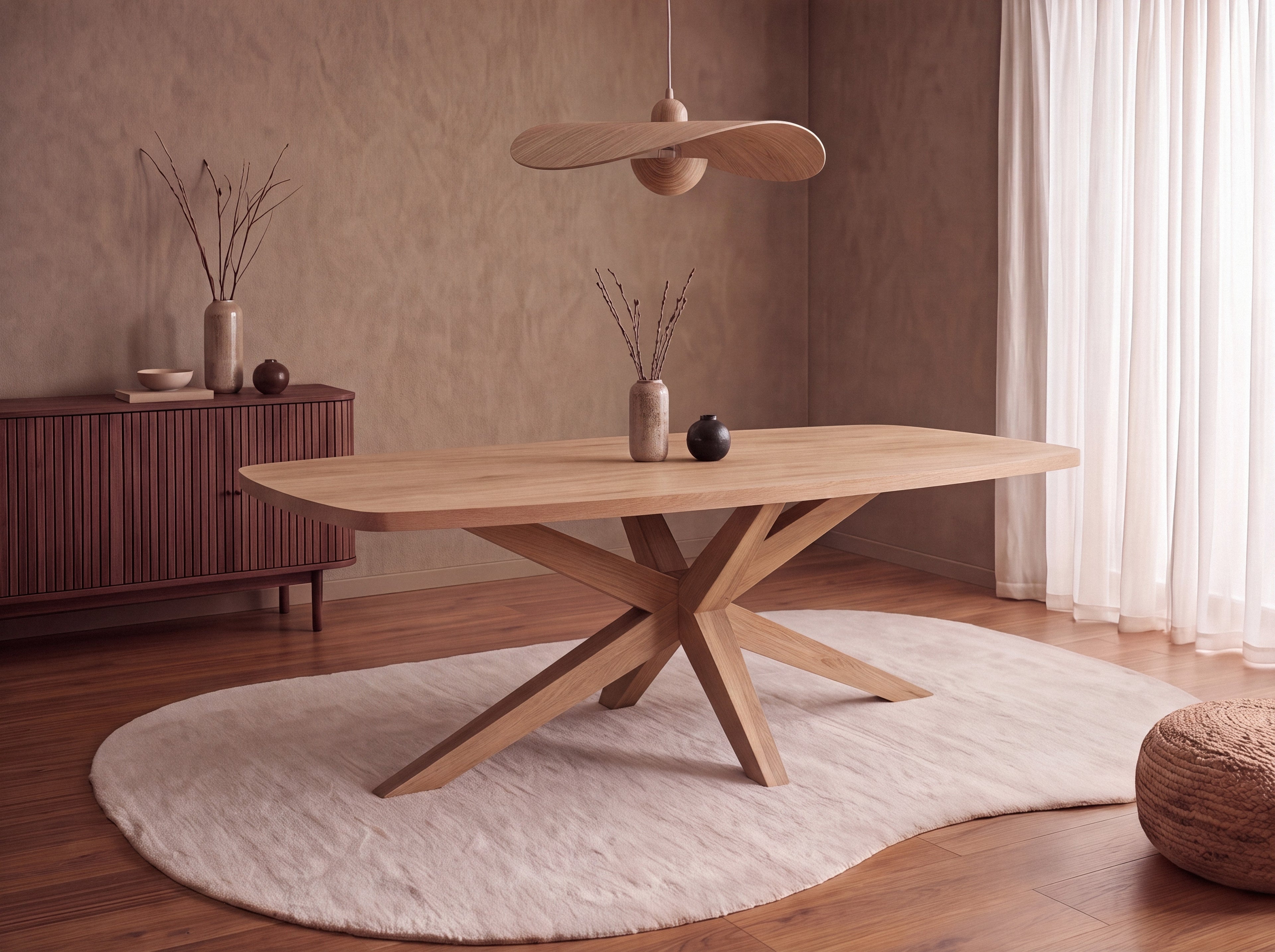 Deens ovale eiken eettafel Anja