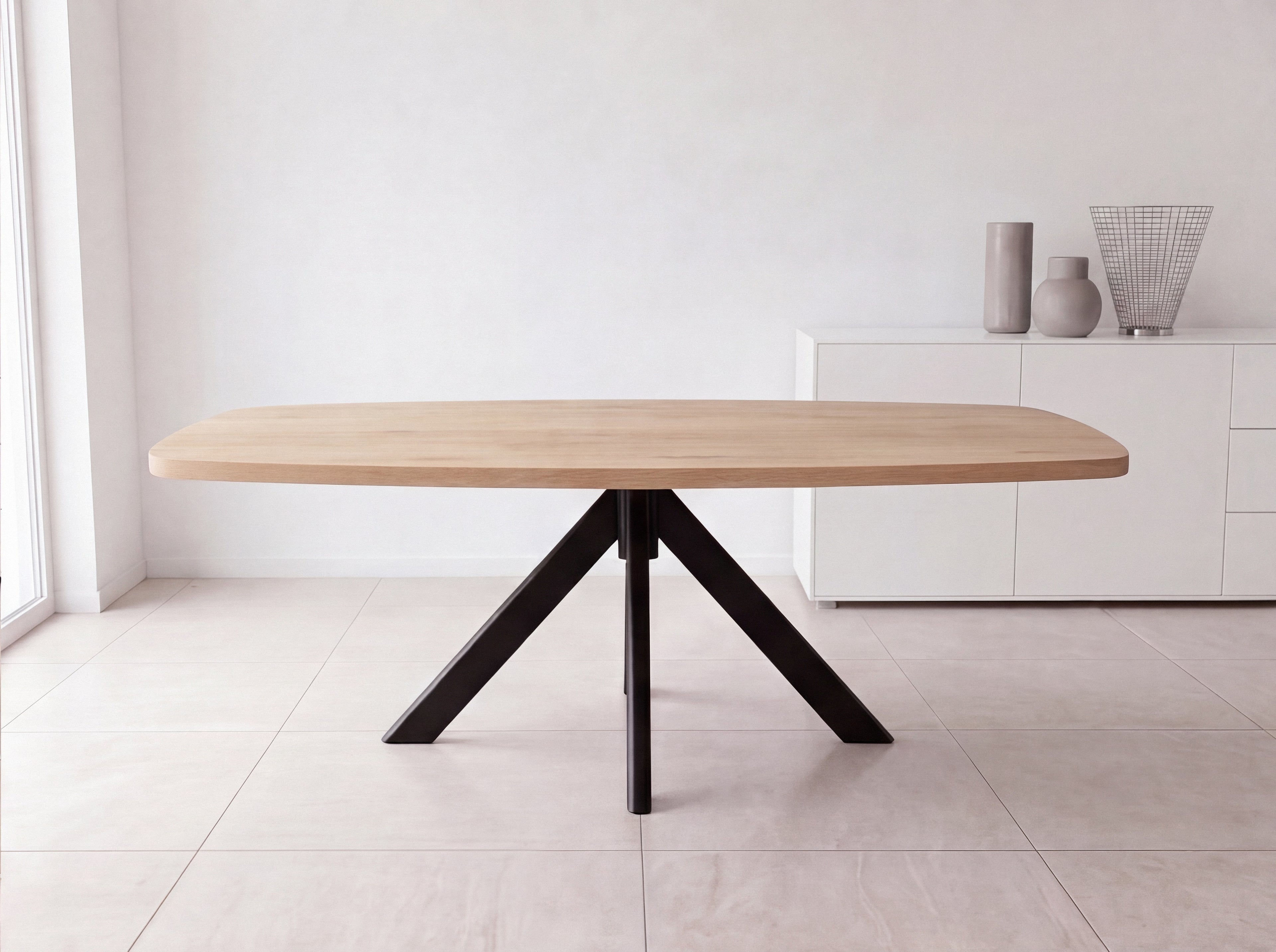 Deens ovale eiken eettafel Laure