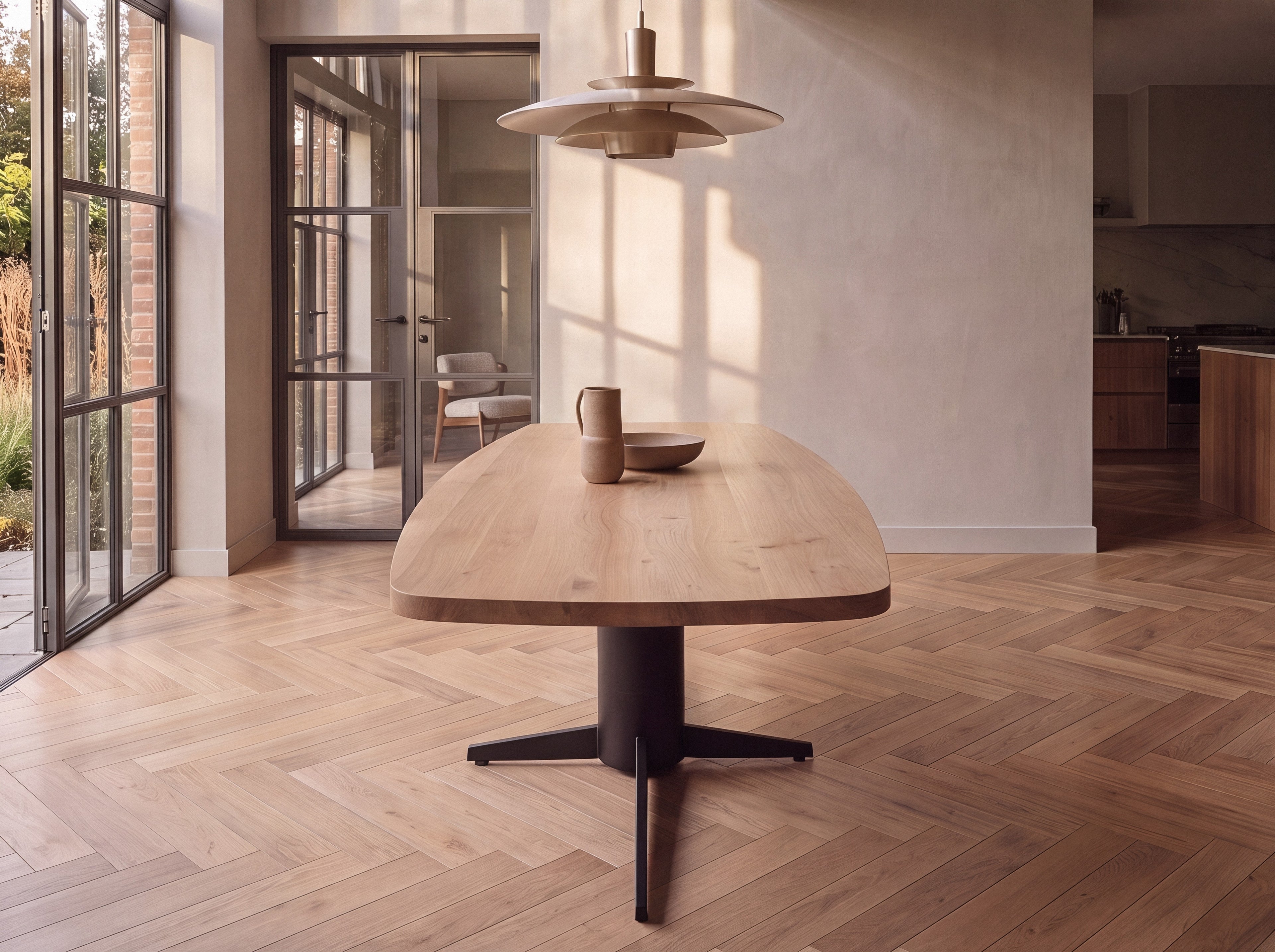 Deens ovale eiken eettafel Iver