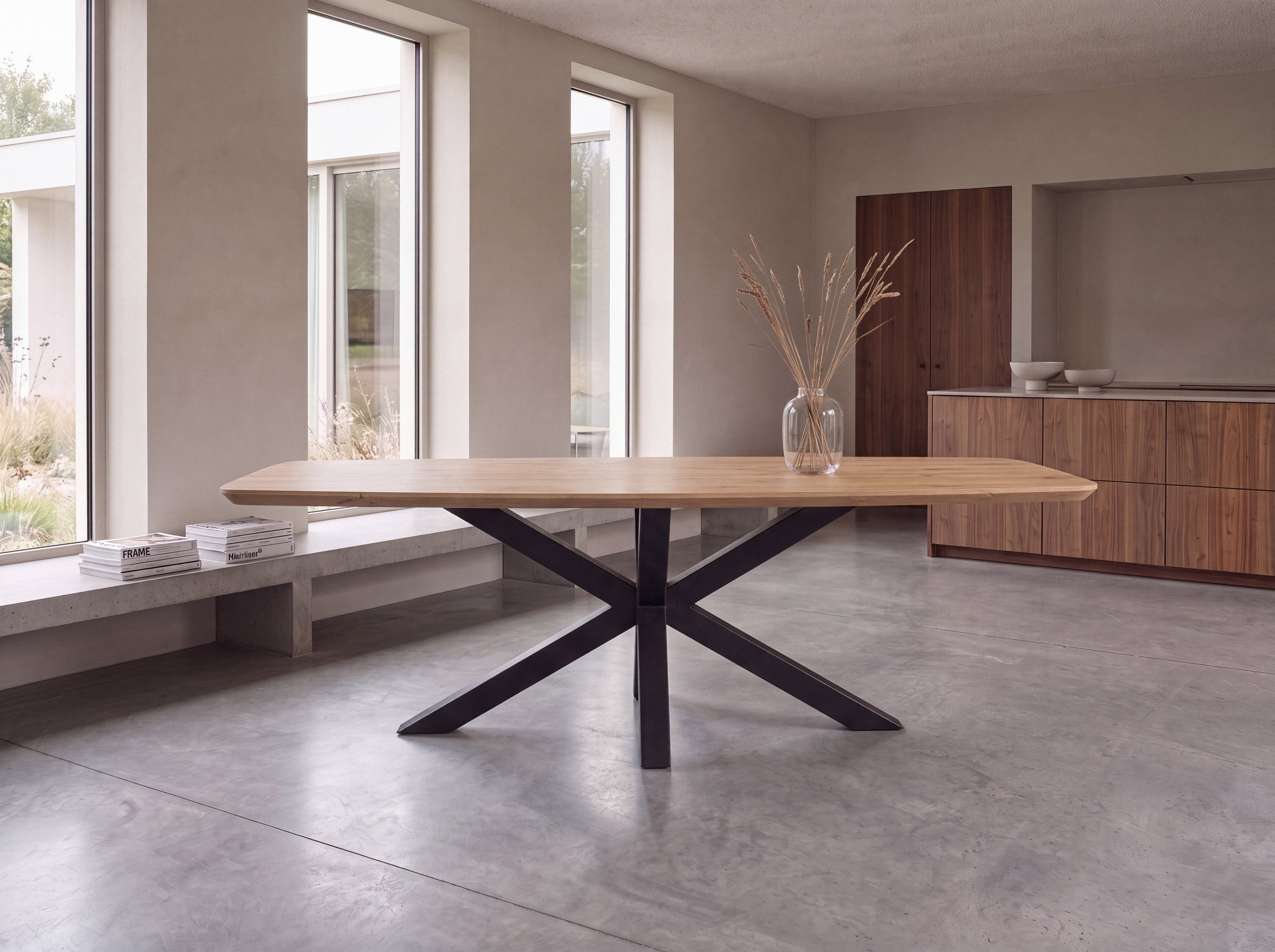 Deens ovale eiken eettafel Thora