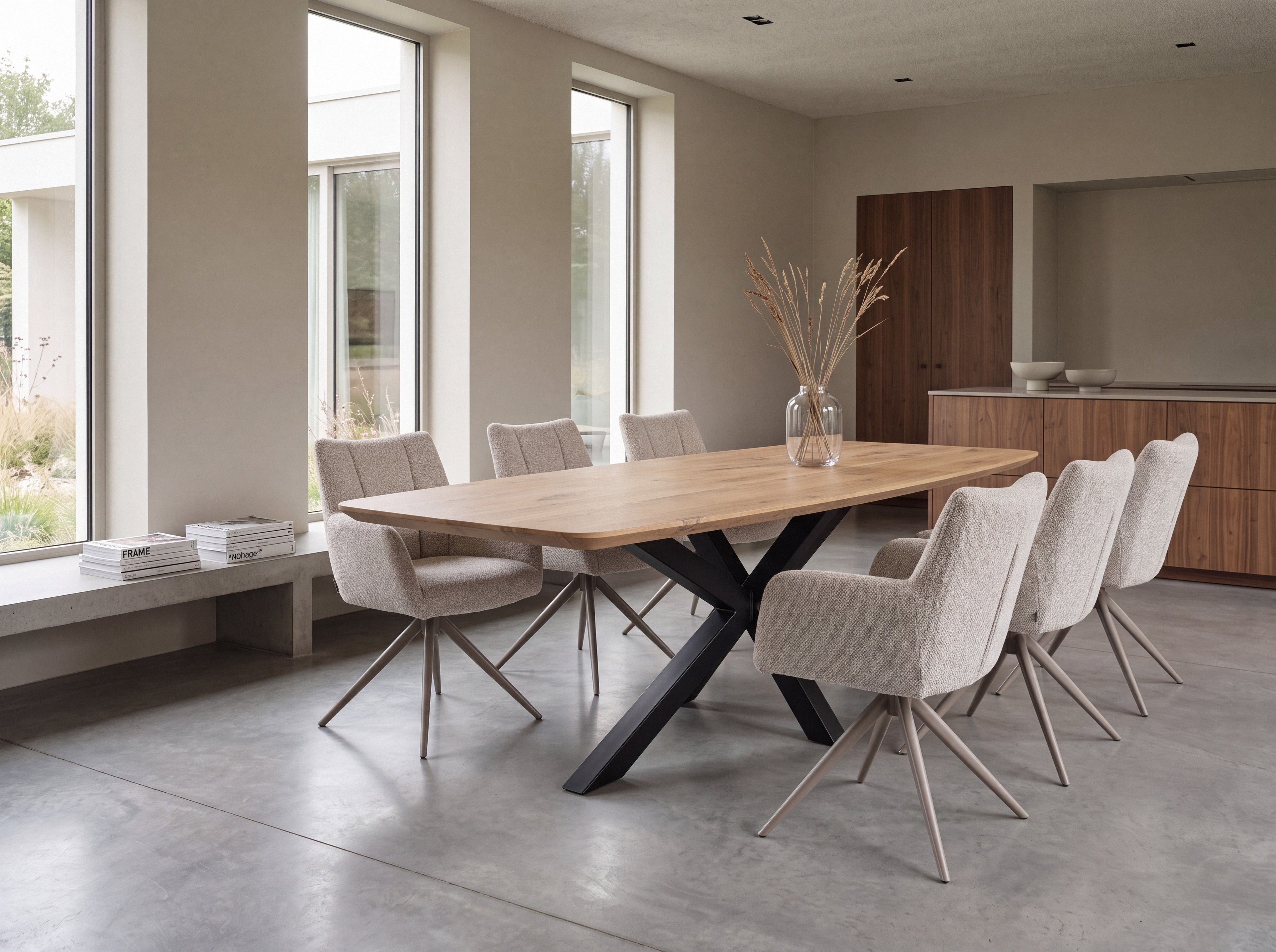 Deens ovale eiken eettafel Thora