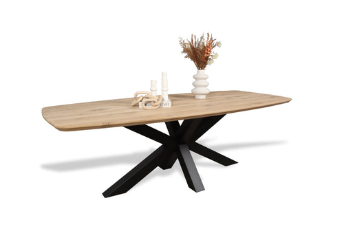 Deens ovale eiken eettafel Astrid