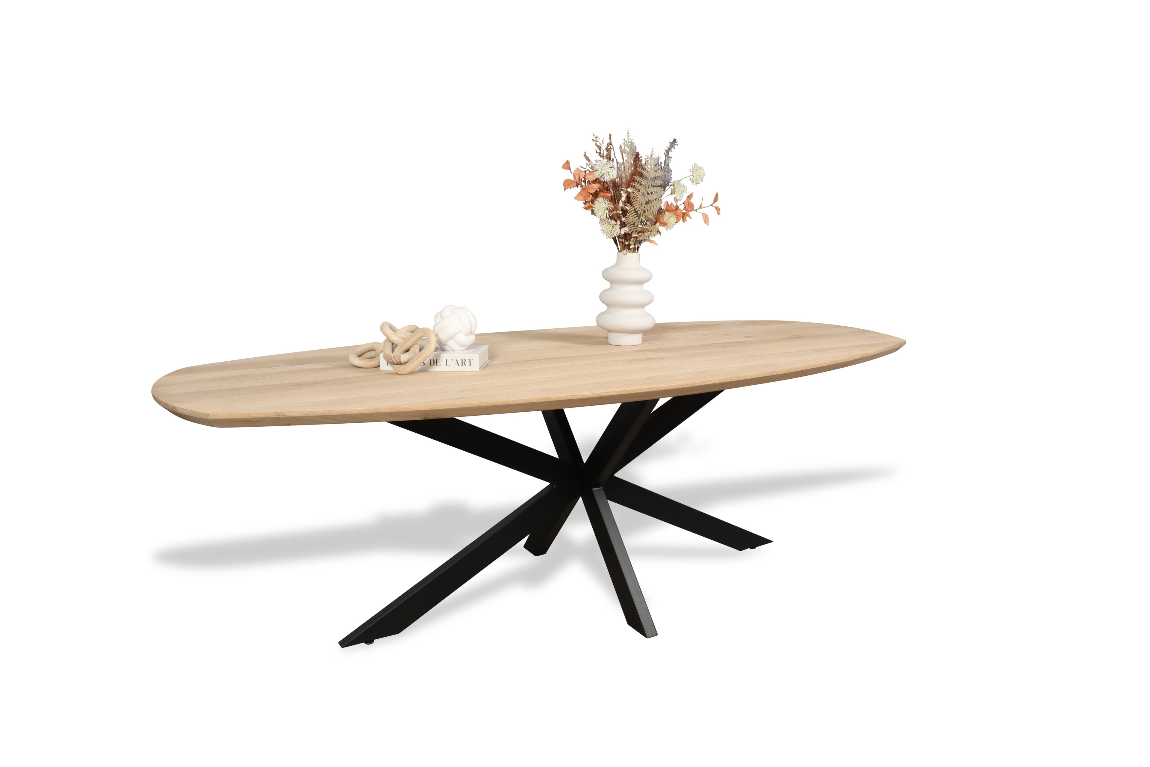 Zweeds ovale eiken eettafel Harald