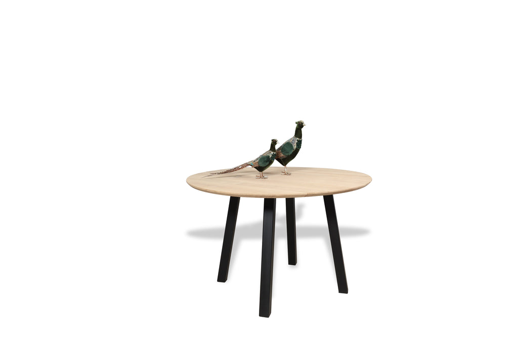 Eiken ronde eettafel Axel