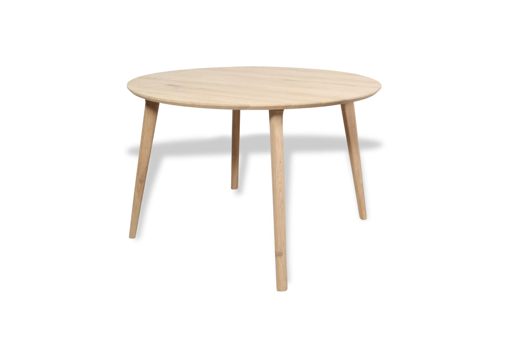 Eiken ronde eettafel Dahlia