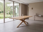 Eiken boomstam eettafel Egor