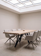 Eiken boomstam eettafel Isak
