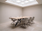 Eiken boomstam eettafel Isak