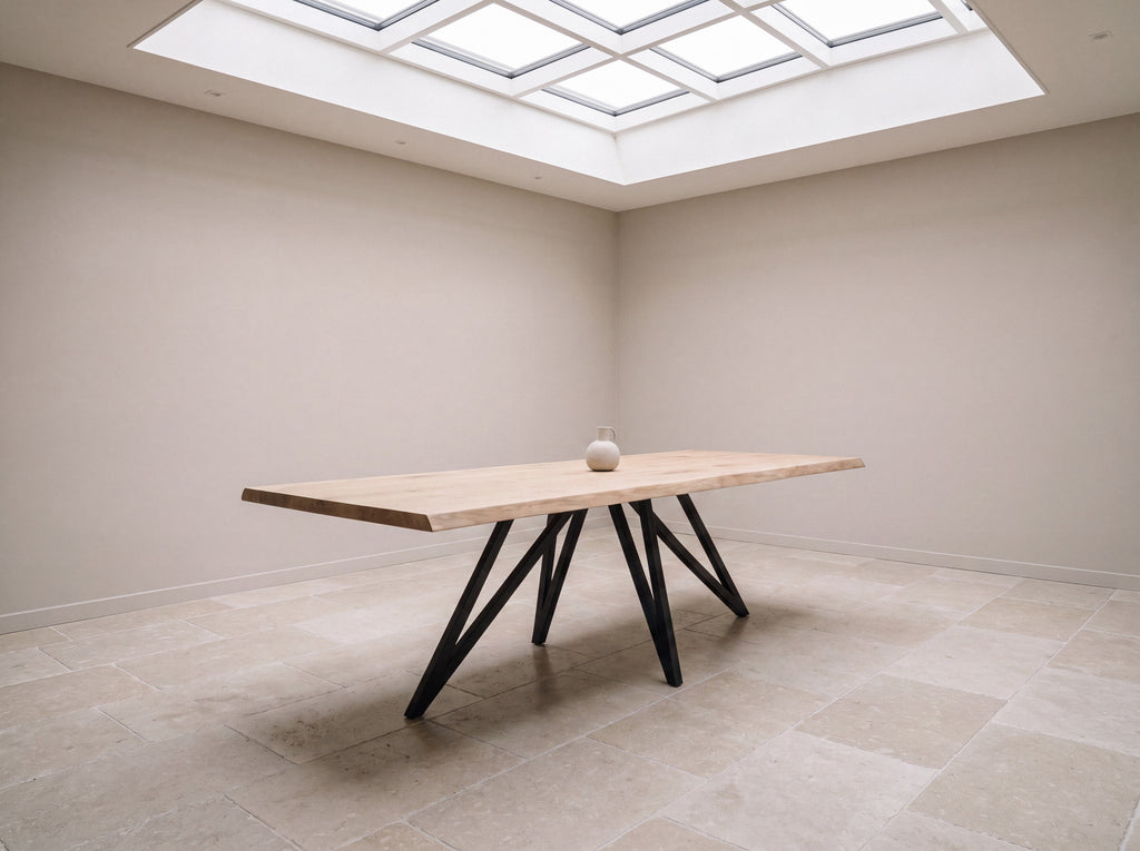 Eiken boomstam eettafel Isak