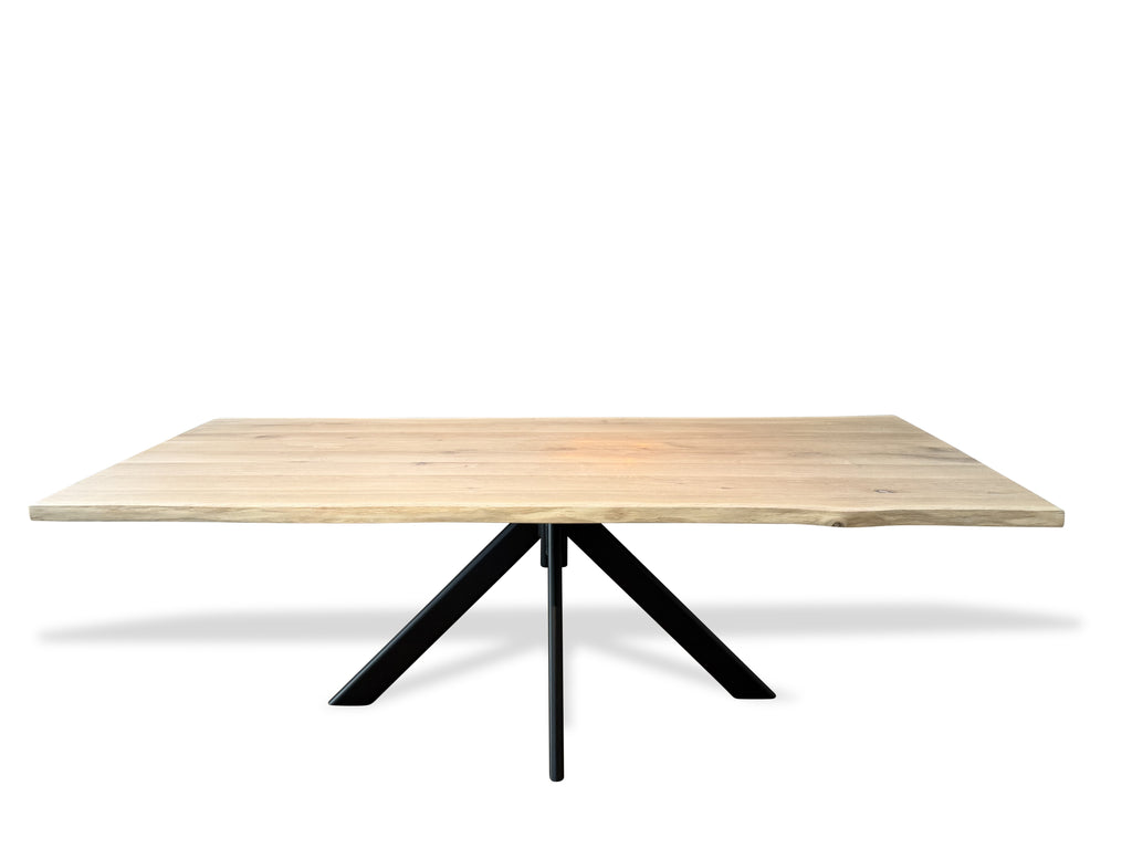 Eiken boomstam eettafel Stine