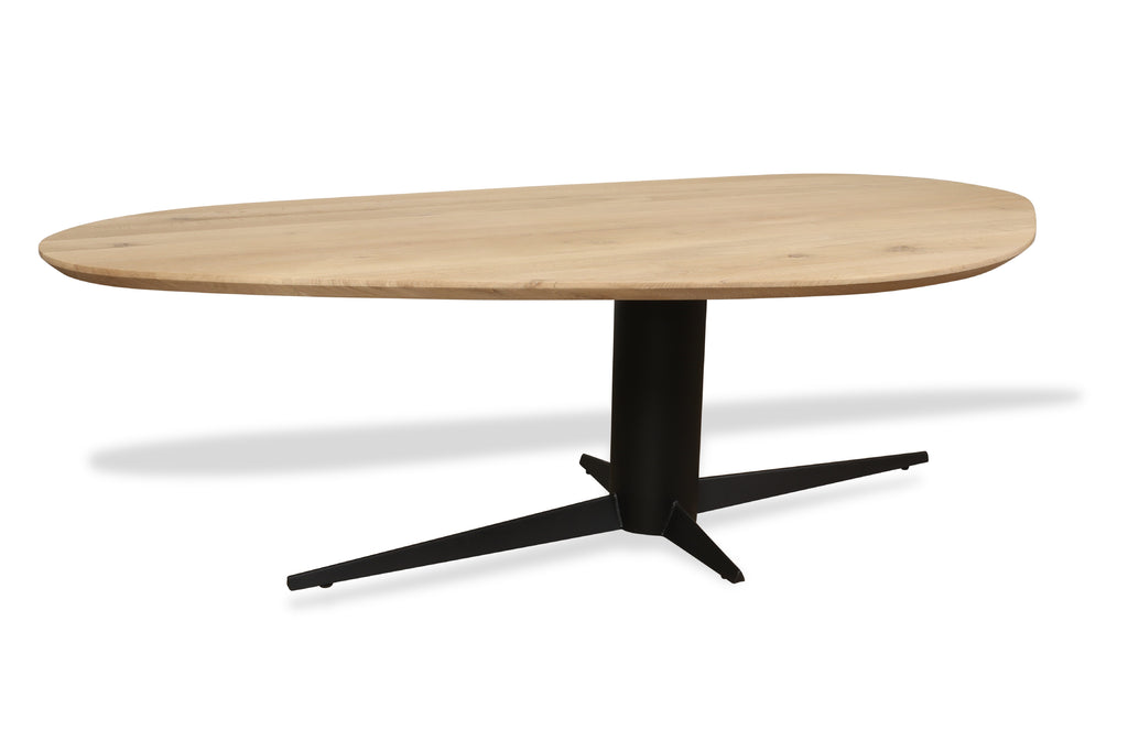 Organische eiken eettafel Svea