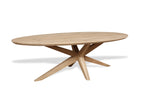 Ovale eiken eettafel Ester