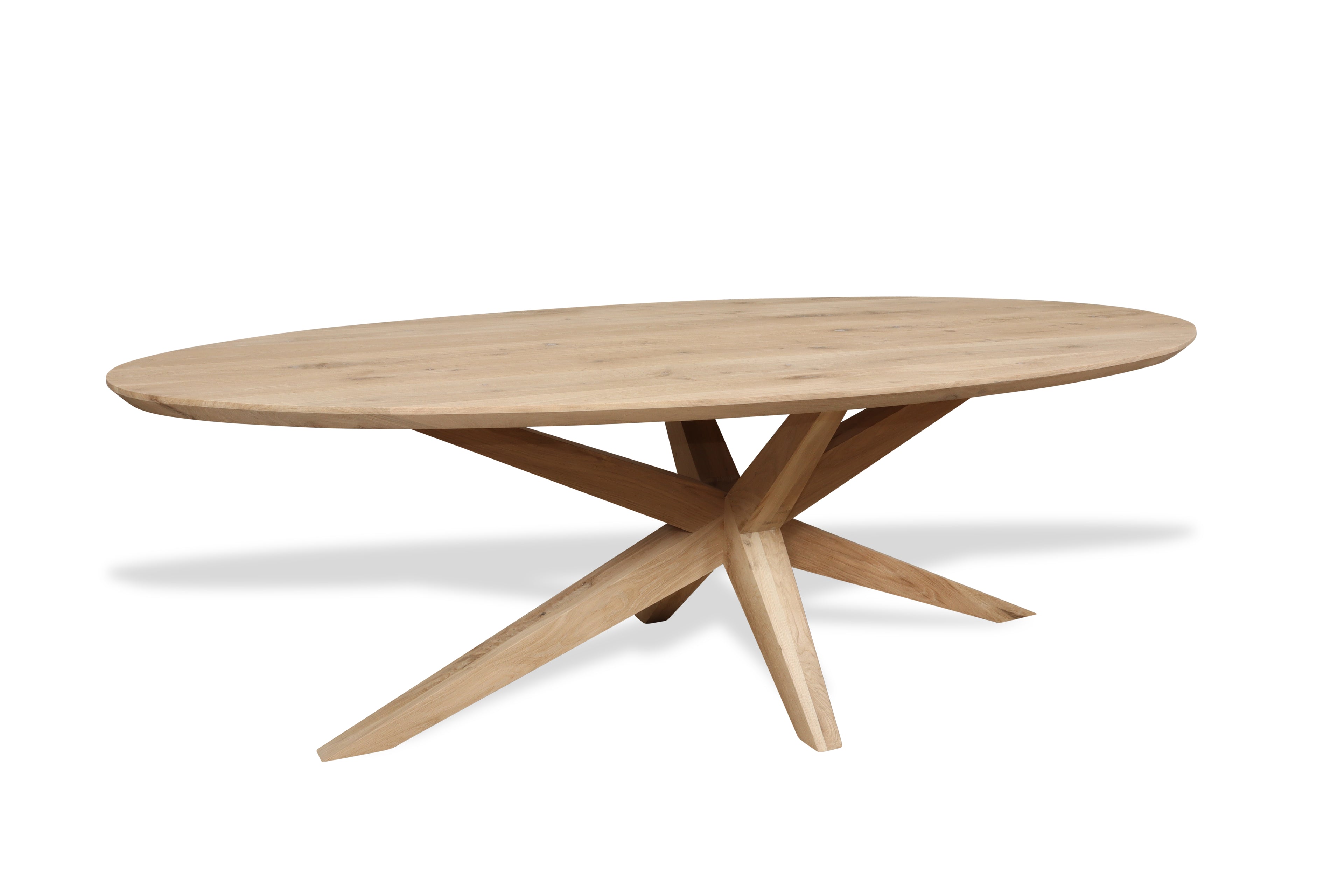 Ovale eiken eettafel Ester