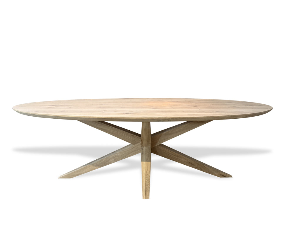 Ovale eiken eettafel Ester