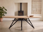 Ovale eiken eettafel Nissa