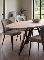 Ovale eiken eettafel Nissa