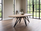 Ovale eiken eettafel Nissa