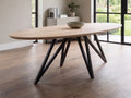 Ovale eiken eettafel Nissa