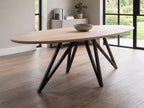 Ovale eiken eettafel Nissa