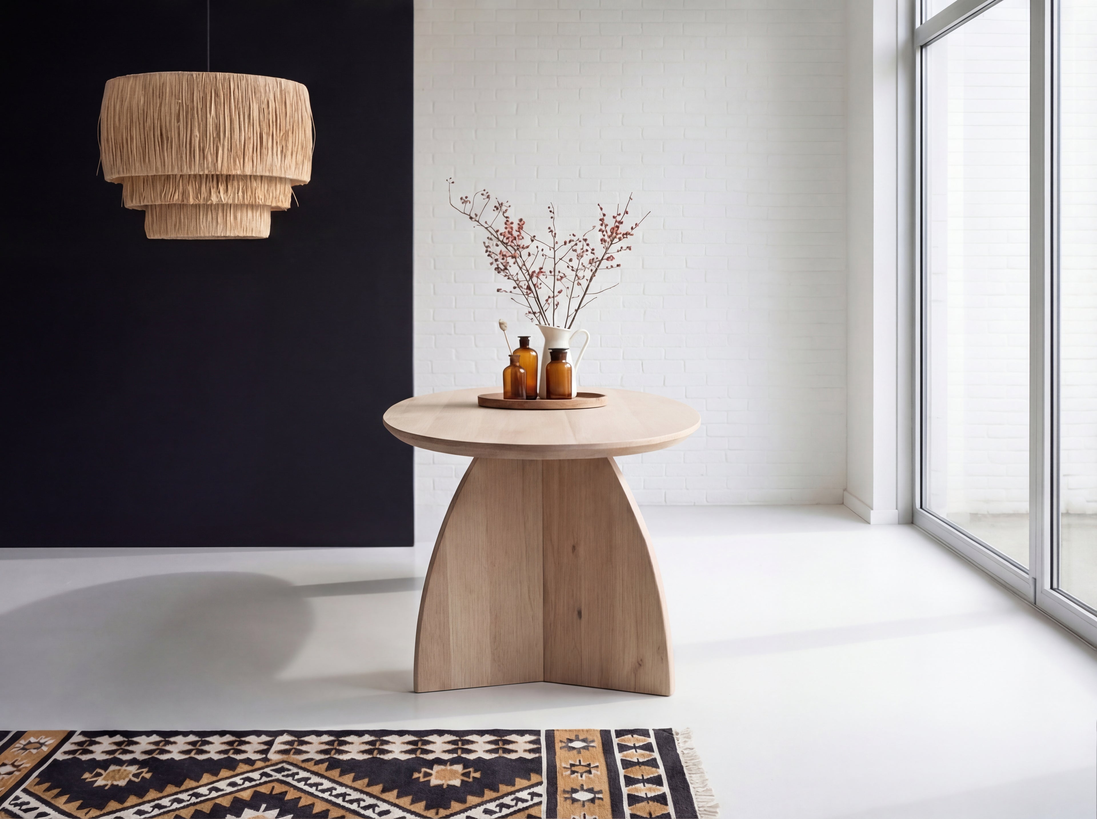 Ovale eiken eettafel Svavar