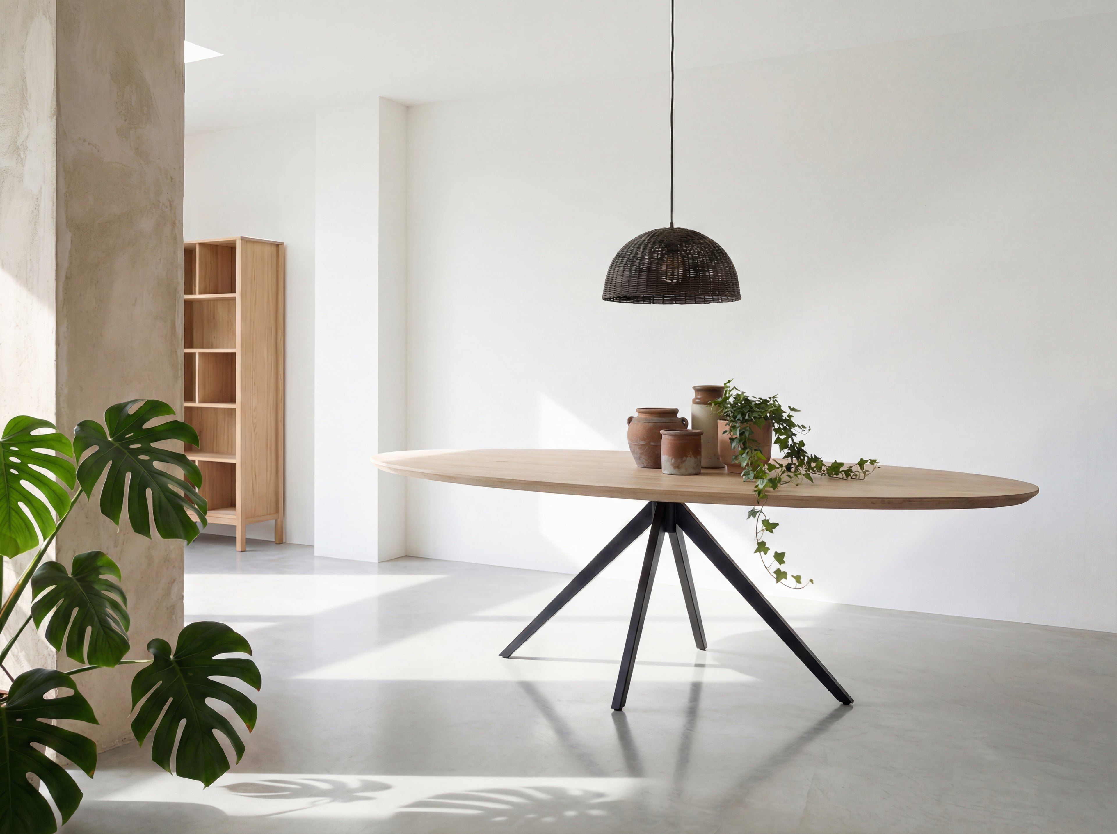 Ovale eiken eettafel Soren