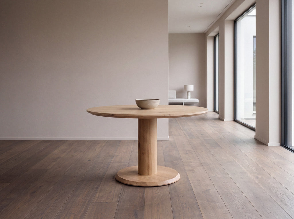 Eiken ronde eettafel Ayla