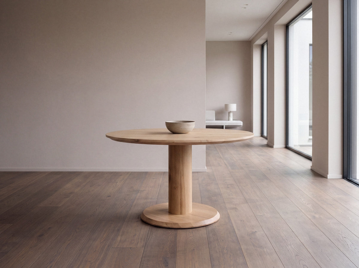 Eiken ronde eettafel Ayla