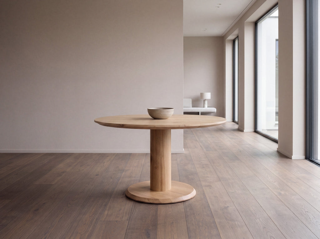 Eiken ronde eettafel Ayla