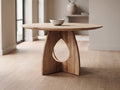 Eiken ronde eettafel Mees