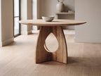 Eiken ronde eettafel Mees