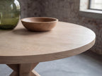 Eiken ronde eettafel Pontus