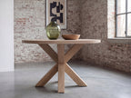 Eiken ronde eettafel Pontus