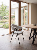 Eiken ronde eettafel Viggo